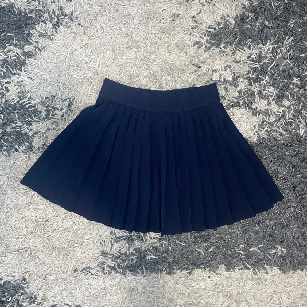 Garage pleated tennis mini skirt
